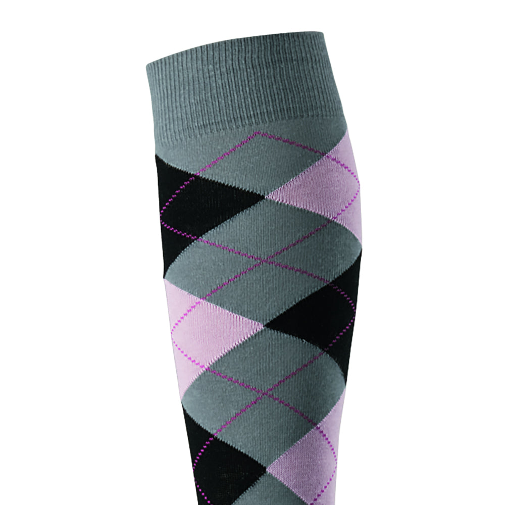 Pramoda Damalı Binici Çorabı (Pembe)