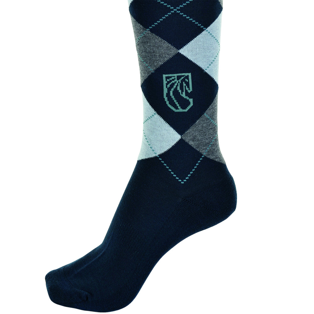 Pramoda Damalı Binici Çorabı (Lacivert)