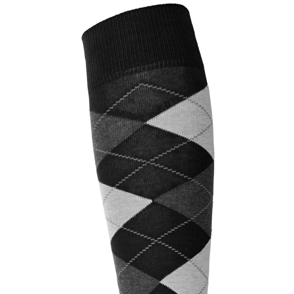 Pramoda Damalı Binici Çorabı (Siyah)